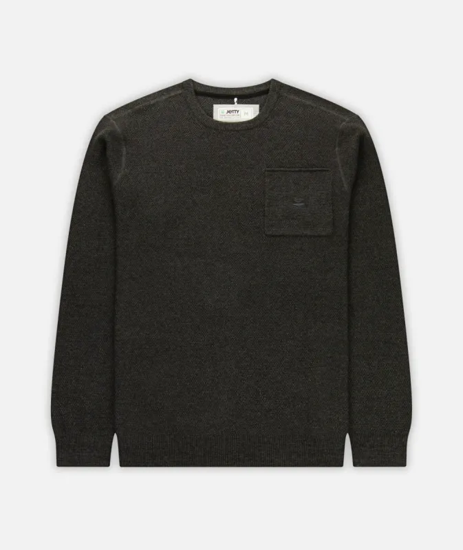 Brine Sweater - Charcoal sold by JETTY