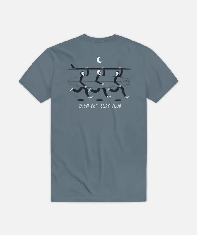 Midnight Surf Club Tee - Blue sold by JETTY