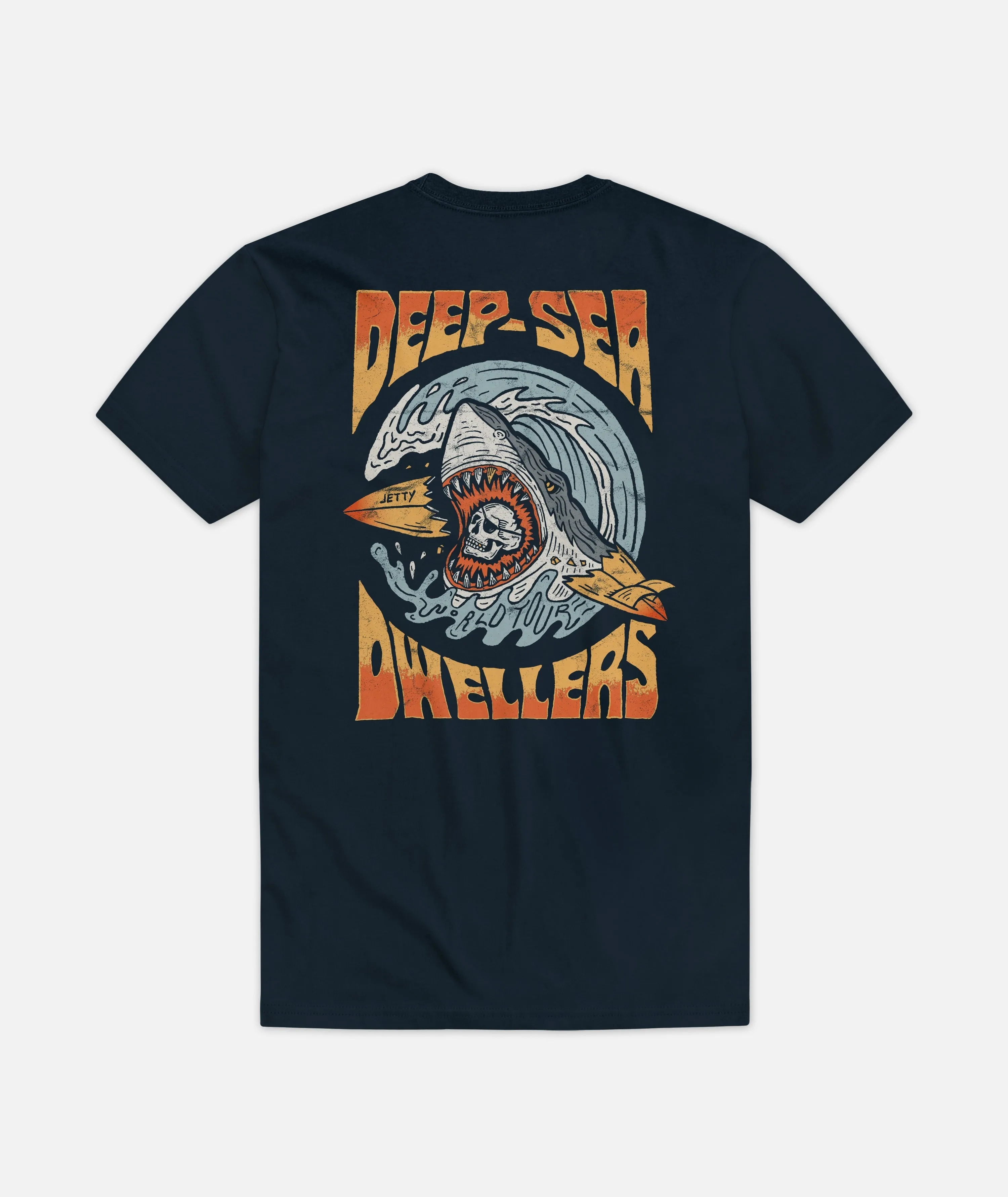 Dweller Tee - Navy sold by JETTY