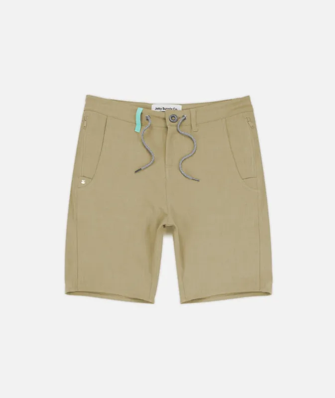 F20 Traverse Short - Khaki made by JETTY