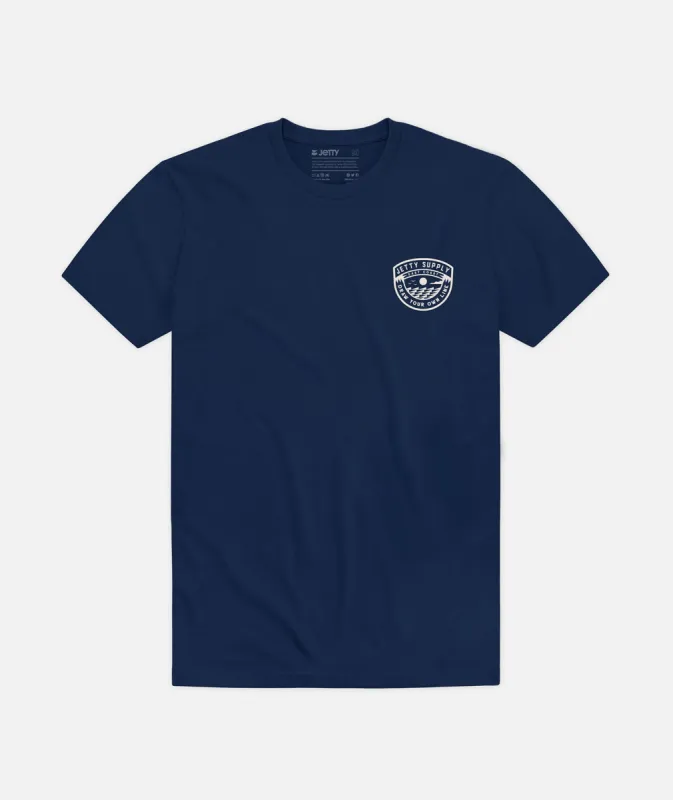 Lagoon Tee - Navy sold by JETTY