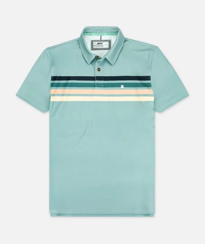 S22 Bunker Golf Polo - Light Blue sold by JETTY