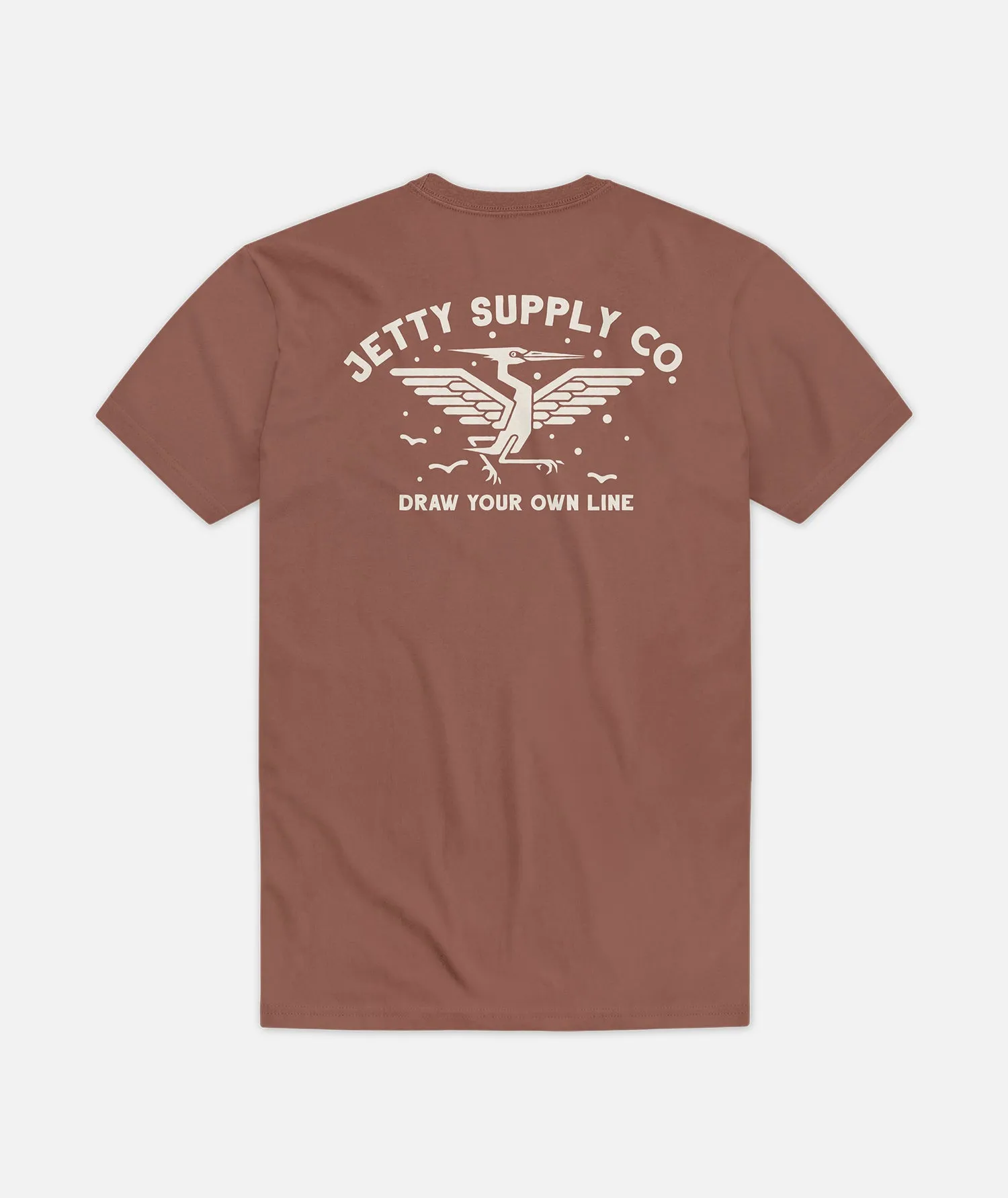 Heron Tee - Brown sold by JETTY