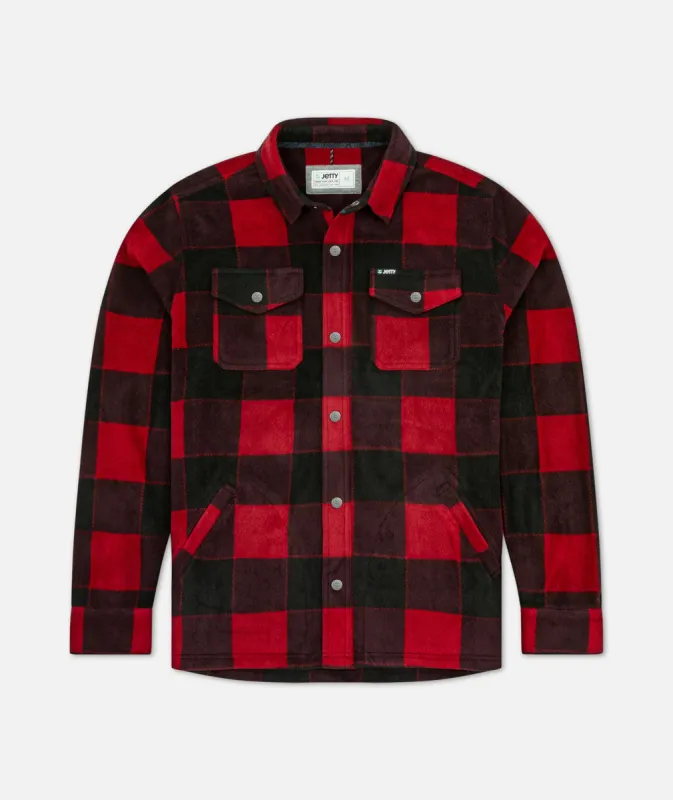 The Concordia Fleece - Red sold by JETTY