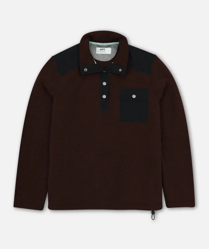 Pines Fleece Jacket - Oxblood sold by JETTY
