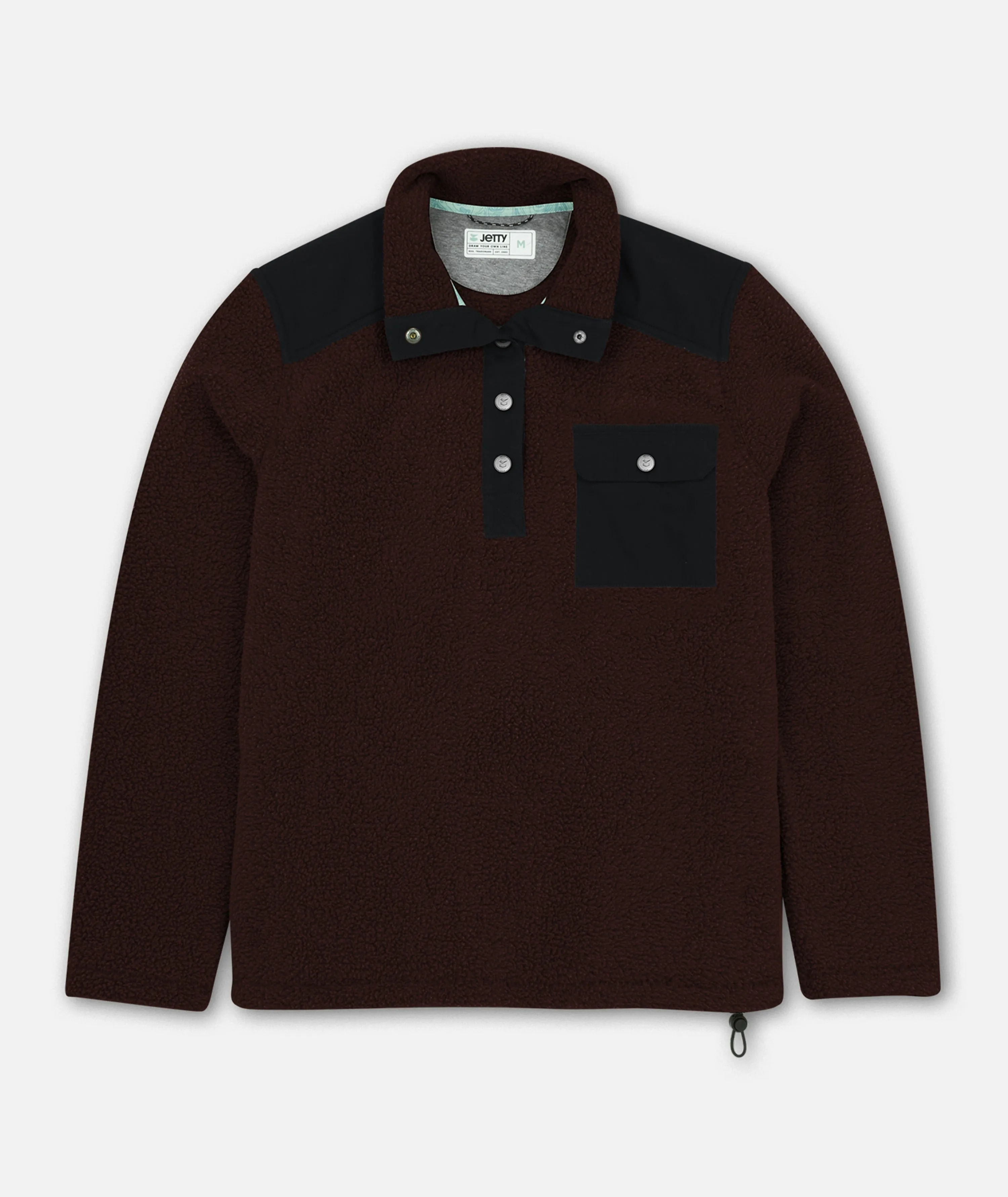 Pines Fleece Jacket - Oxblood sold by JETTY