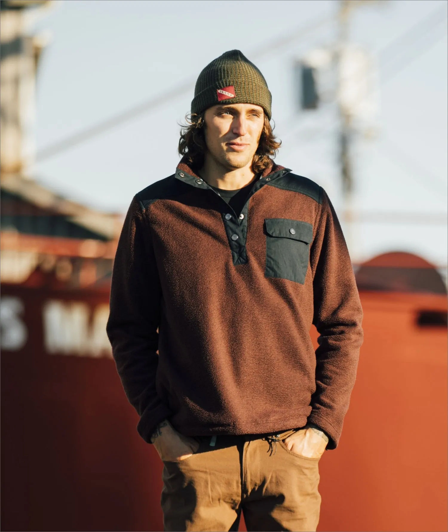 Pines Fleece Jacket - Oxblood sold by JETTY product image thumbnail 2