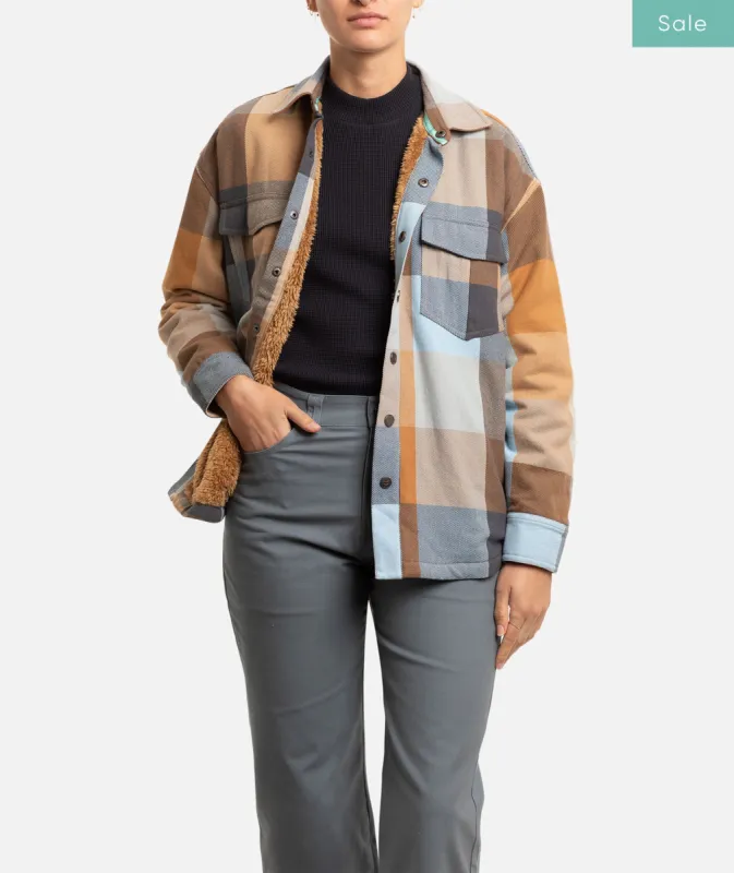 The Nivean Flannel Jackets - Tan sold by JETTY