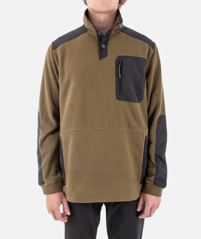 The Pines Fleece Jacket - Olive sold by JETTY