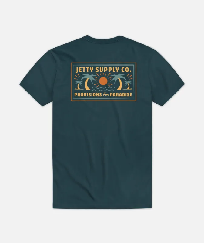 Provisions Tee - Teal sold by JETTY