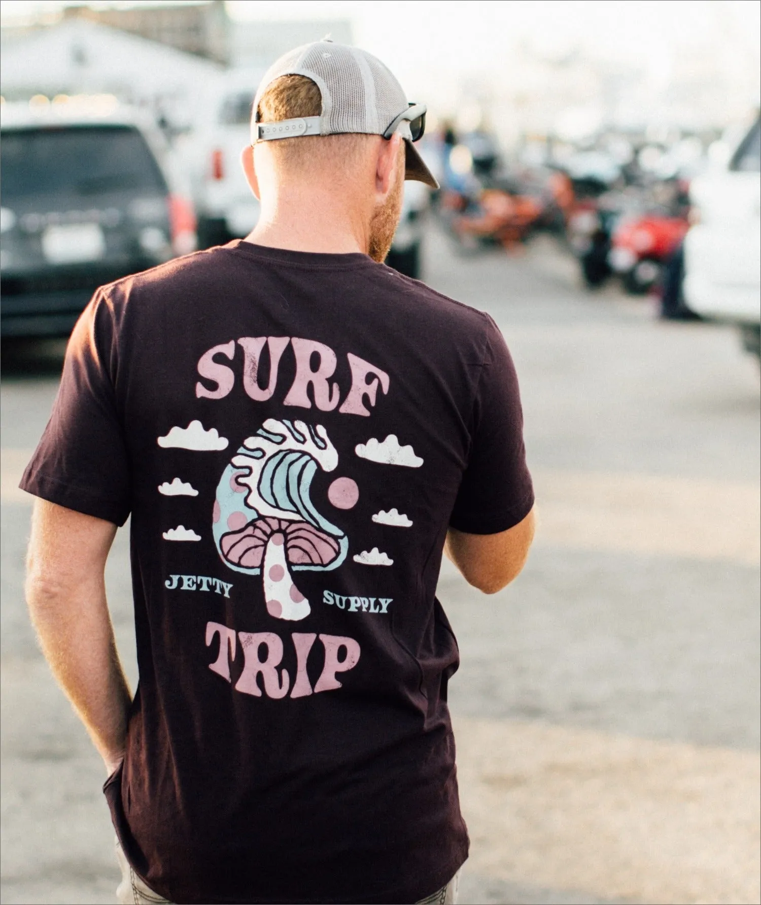 Surf Trip Tee - Oxblood sold by JETTY product image thumbnail 3