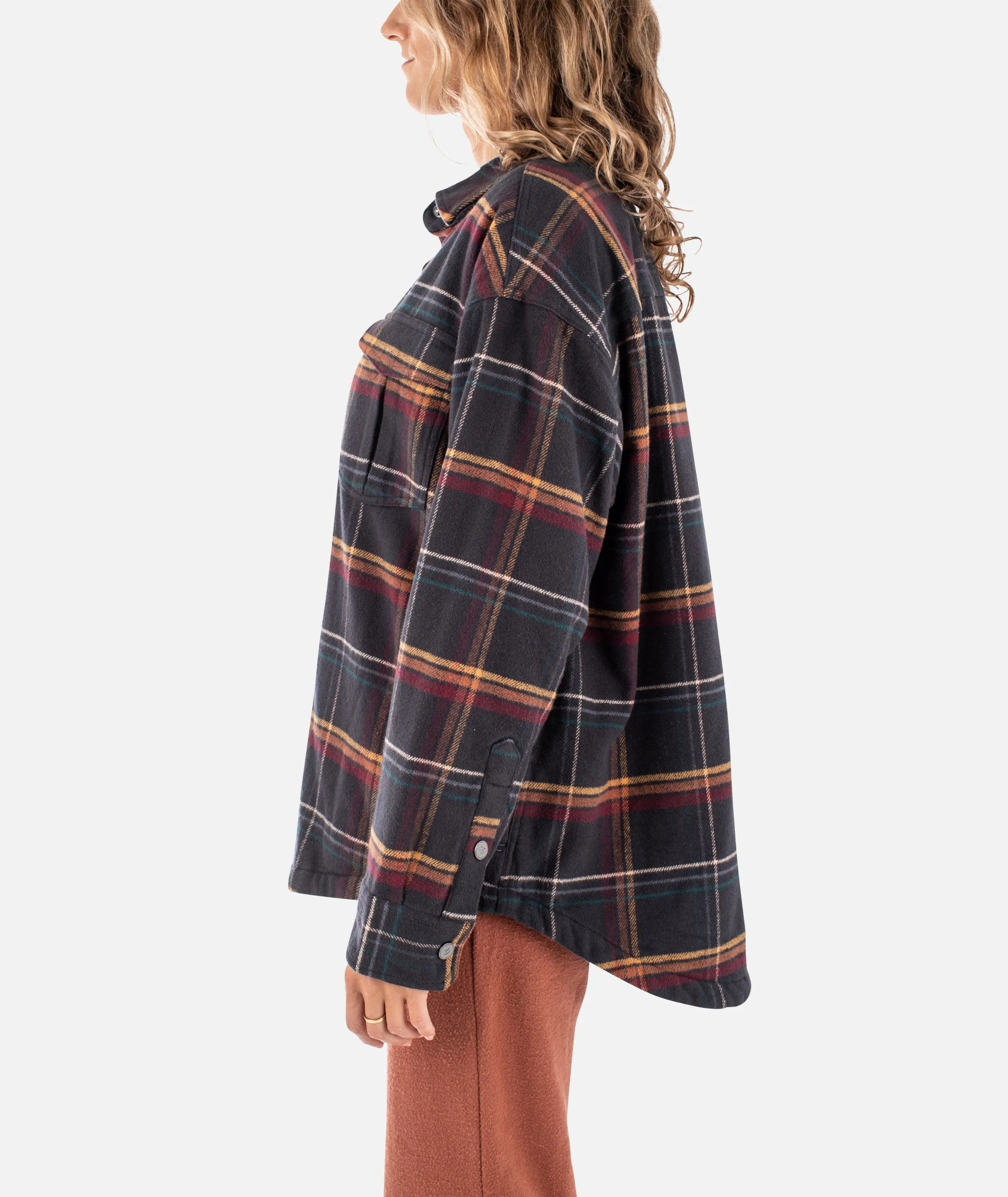 The Nivean Flannel Jacket - Graphite sold by JETTY product image thumbnail 2