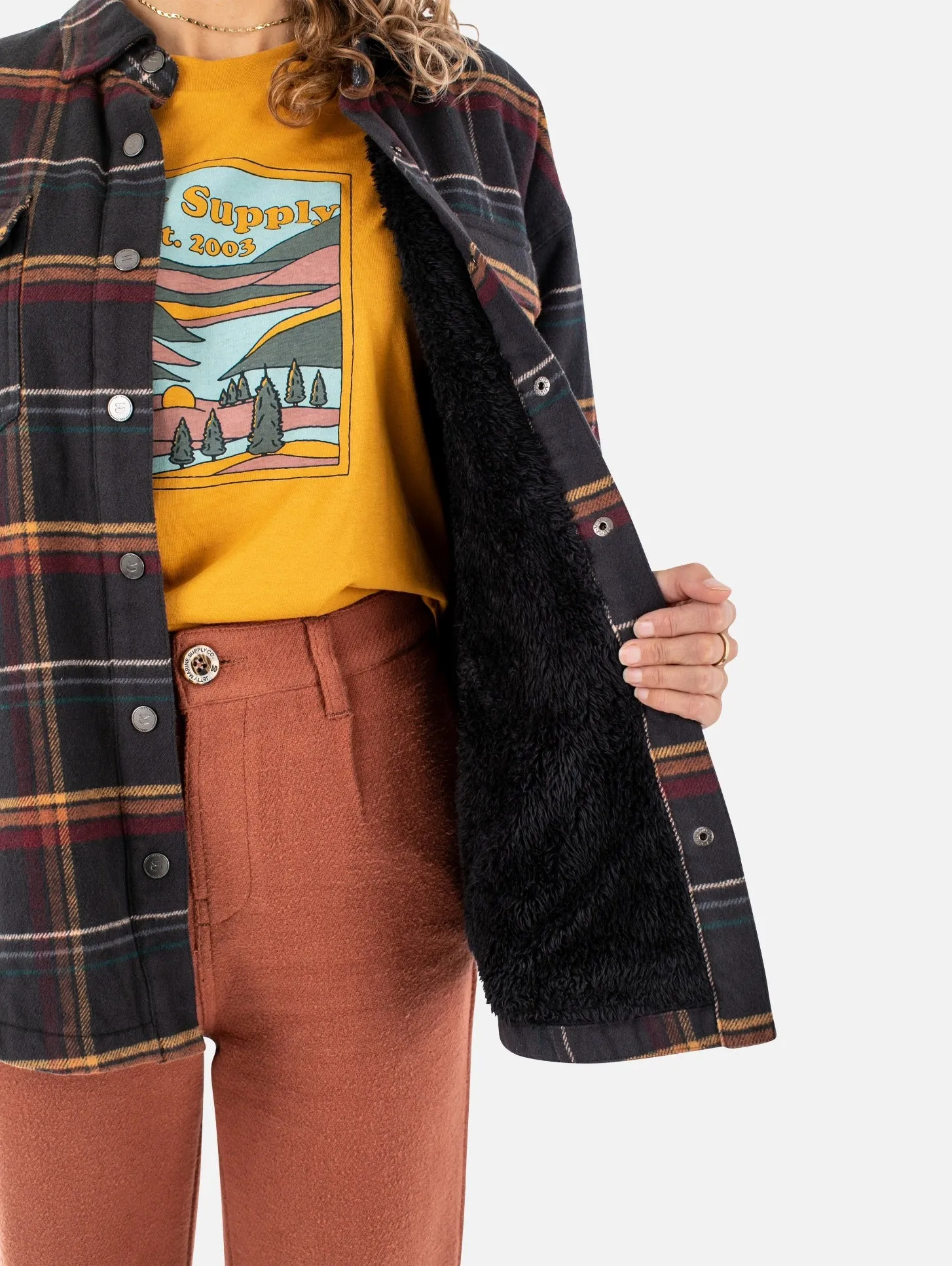 The Nivean Flannel Jacket - Graphite sold by JETTY product image thumbnail 4
