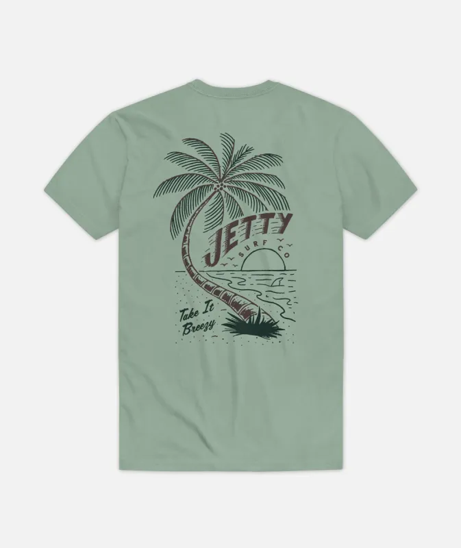 Windswept Tee - Sage sold by JETTY