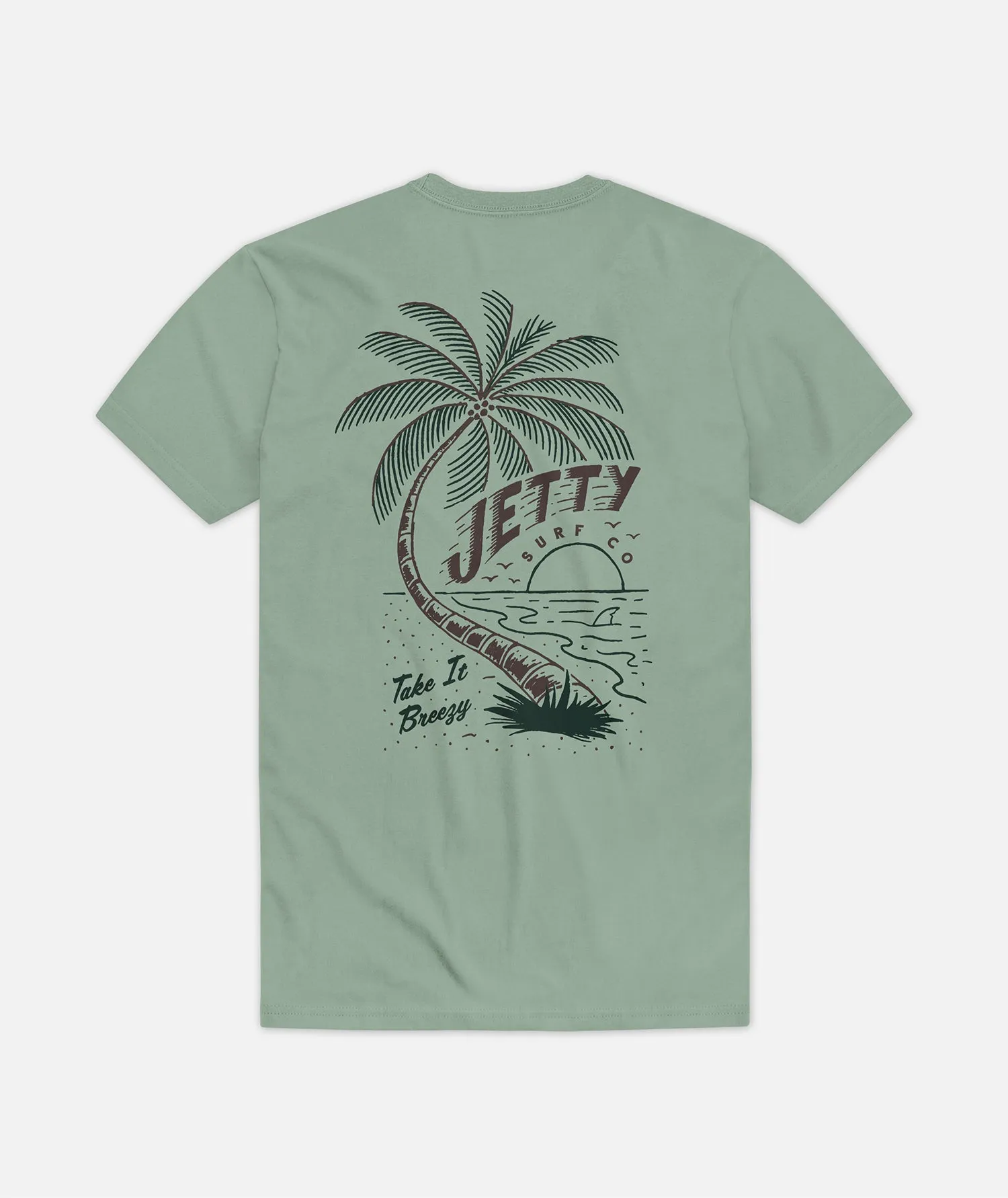 Windswept Tee - Sage sold by JETTY