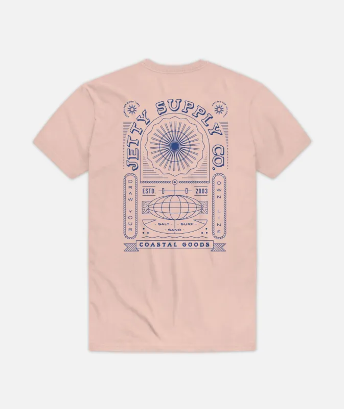 Oceanus Tee - Peach sold by JETTY