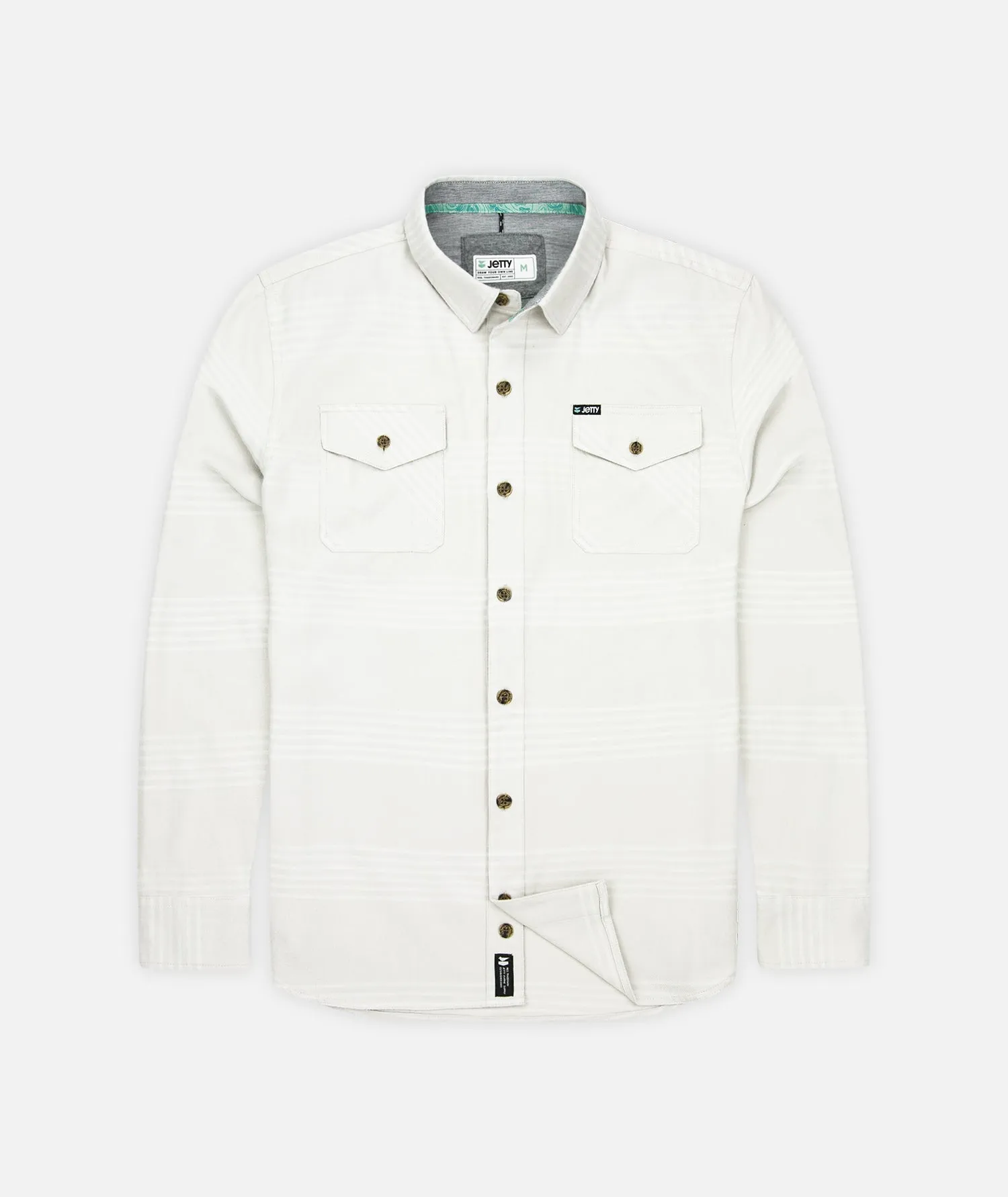 Essex Twill Shirt - Fog sold by JETTY