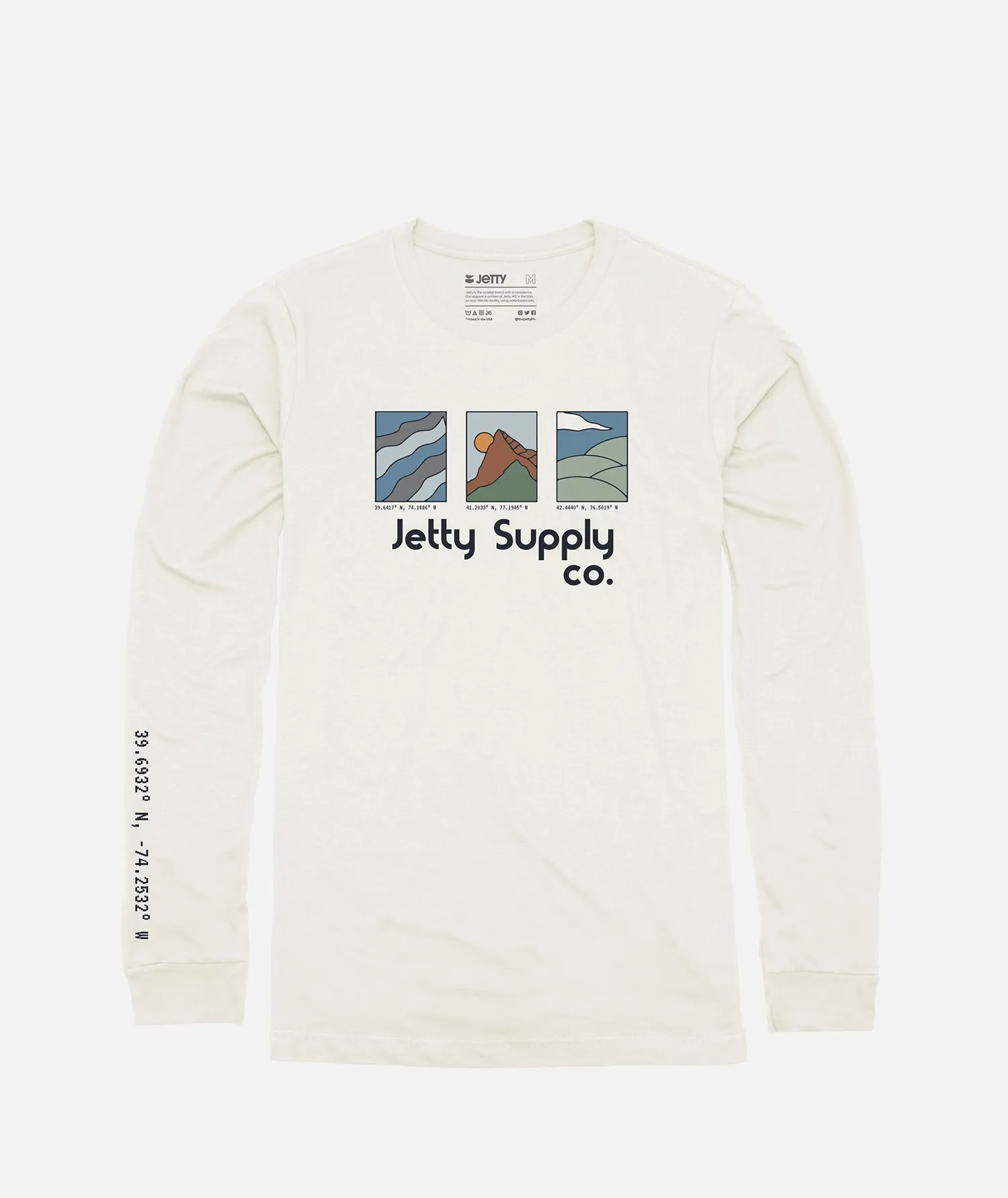 Destinations Long Sleeve - White sold by JETTY