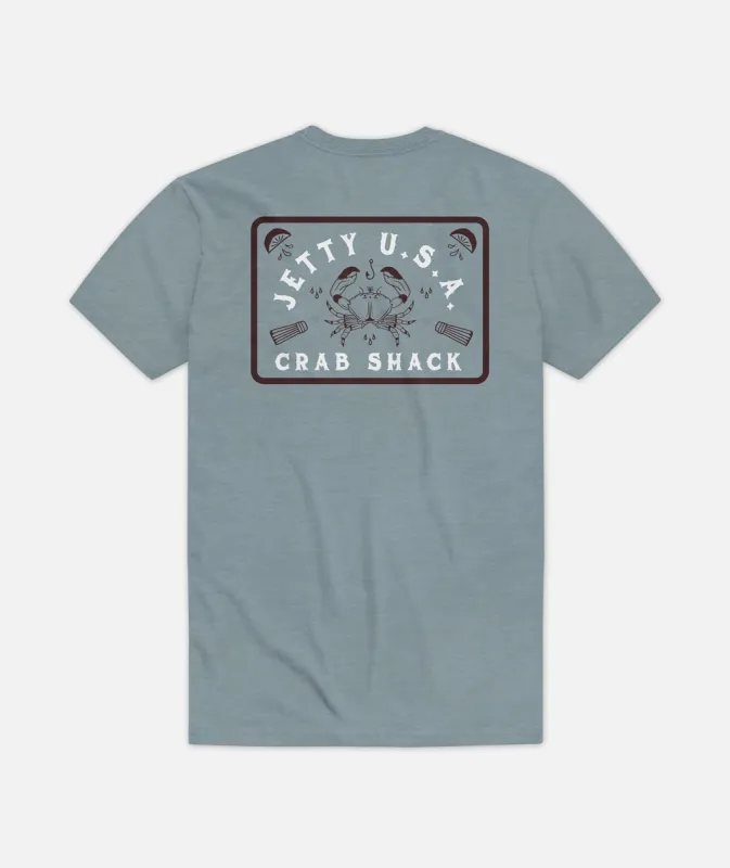 Crabshack Tee - Fog sold by JETTY