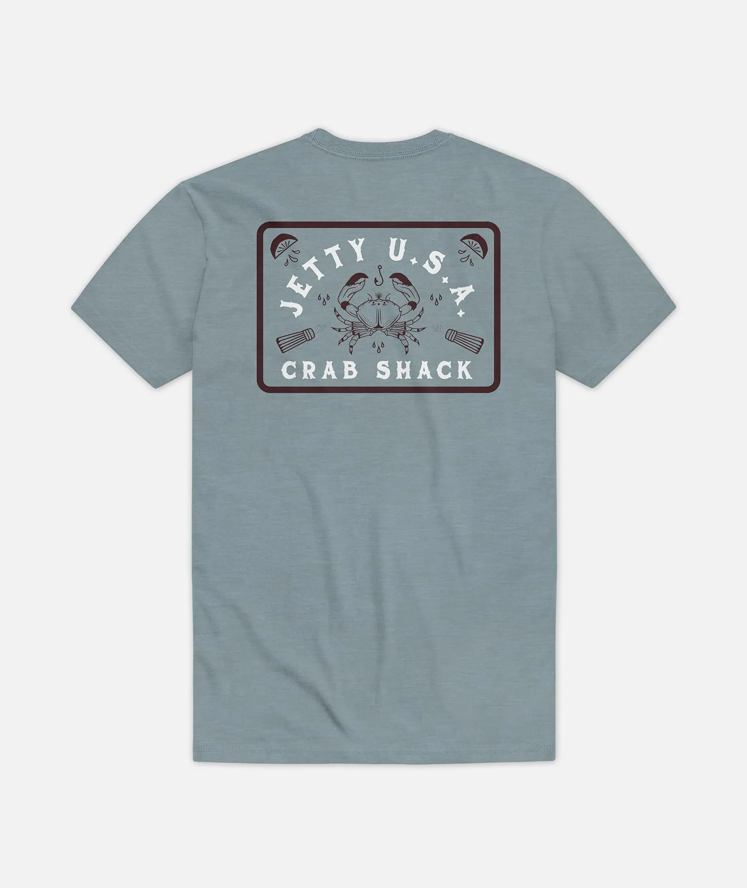 Crabshack Tee - Fog sold by JETTY