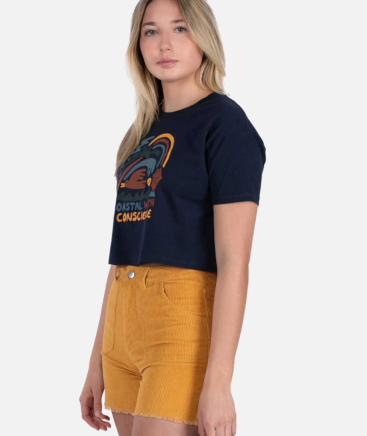 Conscience SS Tee - Navy sold by JETTY product image thumbnail 3