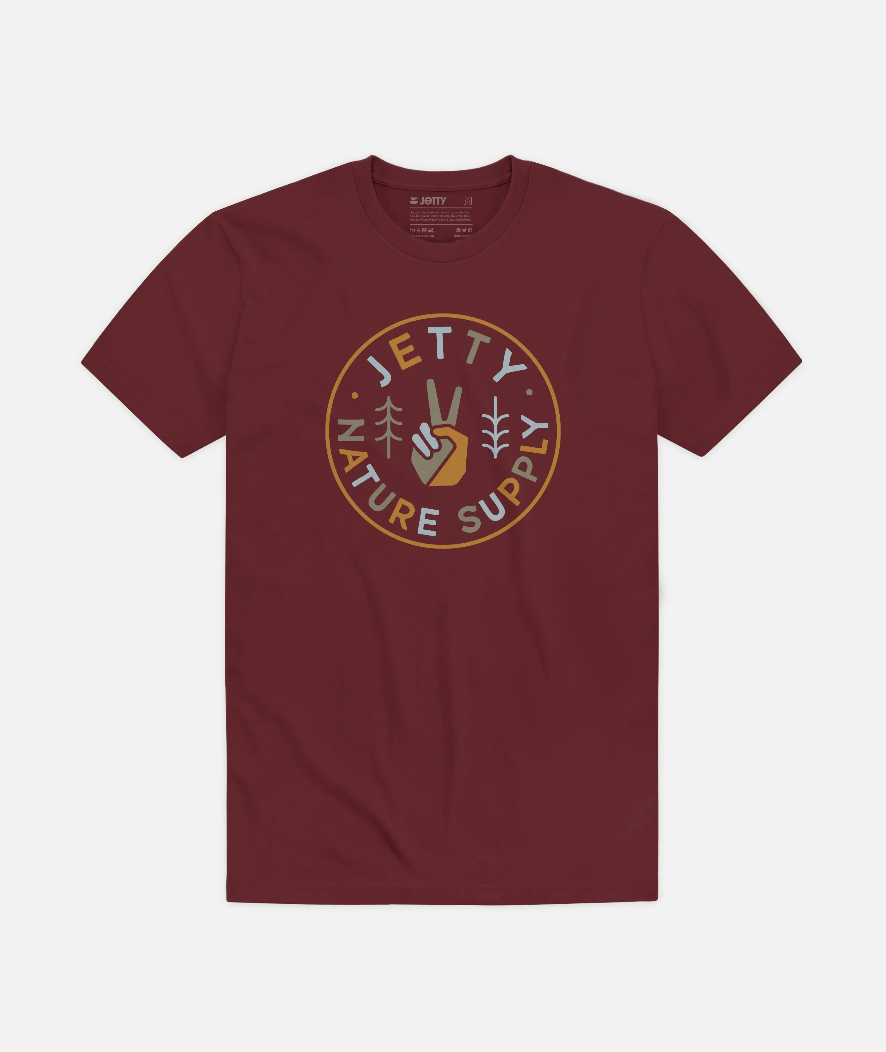 Grom Good Natured Tee - Maroon sold by JETTY