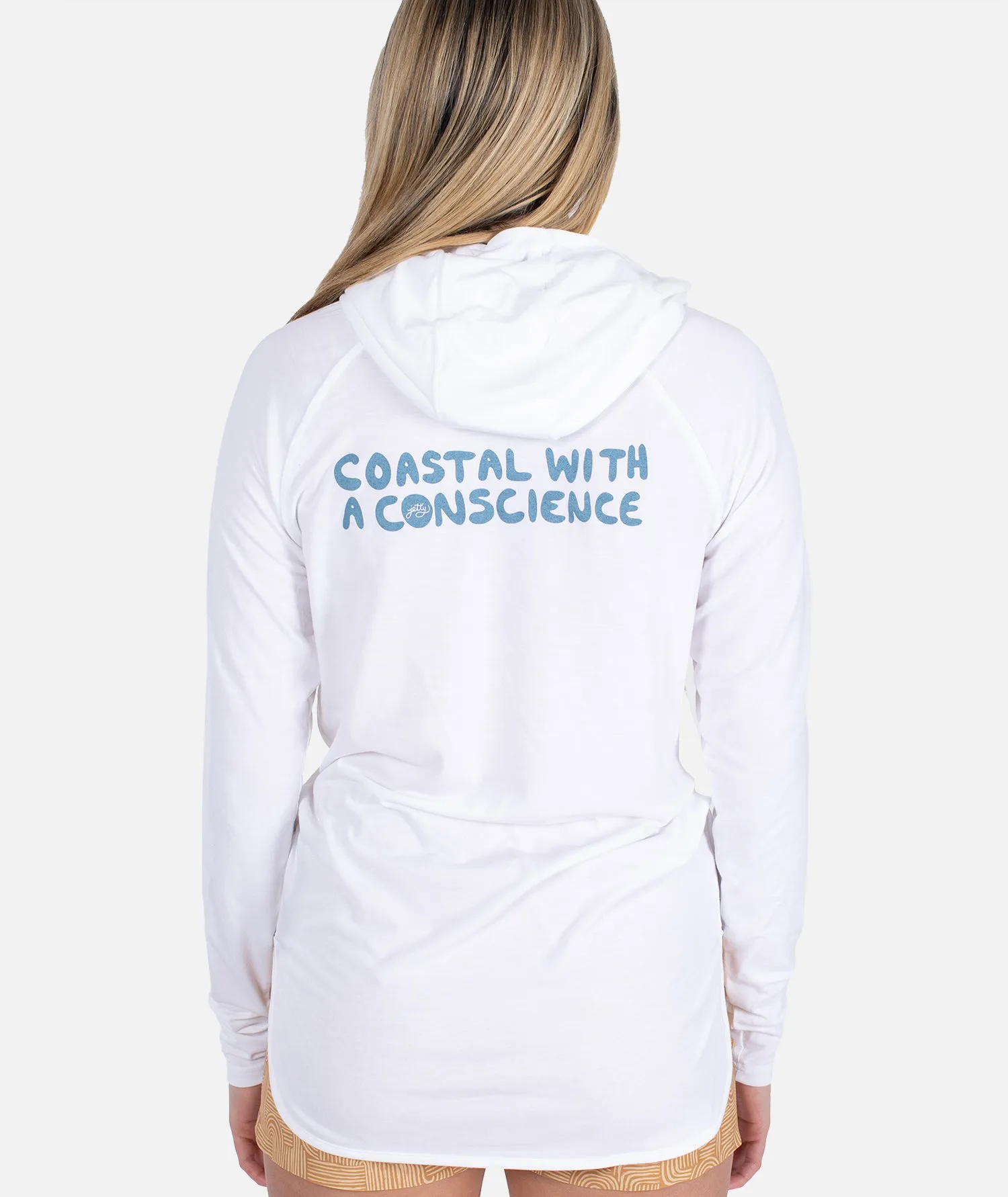Conscience Hooded UV Shirt - White sold by JETTY product image thumbnail 2