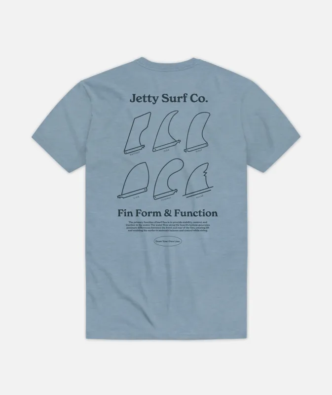 Fins Tee - Fog sold by JETTY