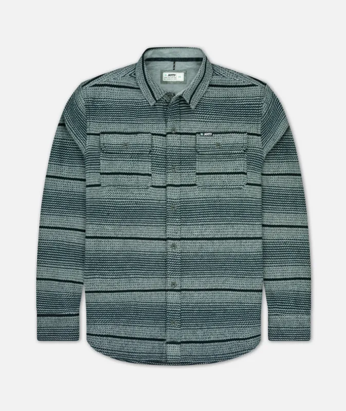 F22 Horizon Flannel - Charcoal sold by JETTY