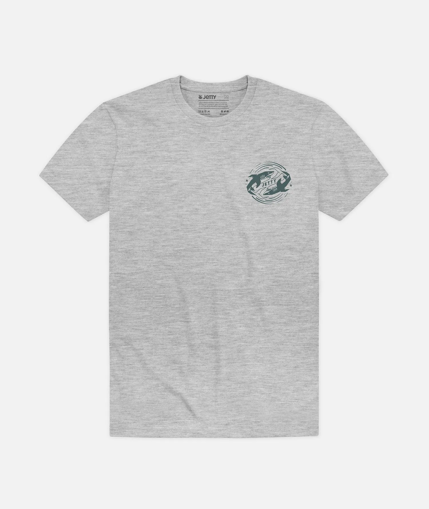 Grom Backflip Tee - Heather Grey sold by JETTY product image thumbnail 2