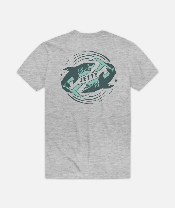 Grom Backflip Tee - Heather Grey sold by JETTY