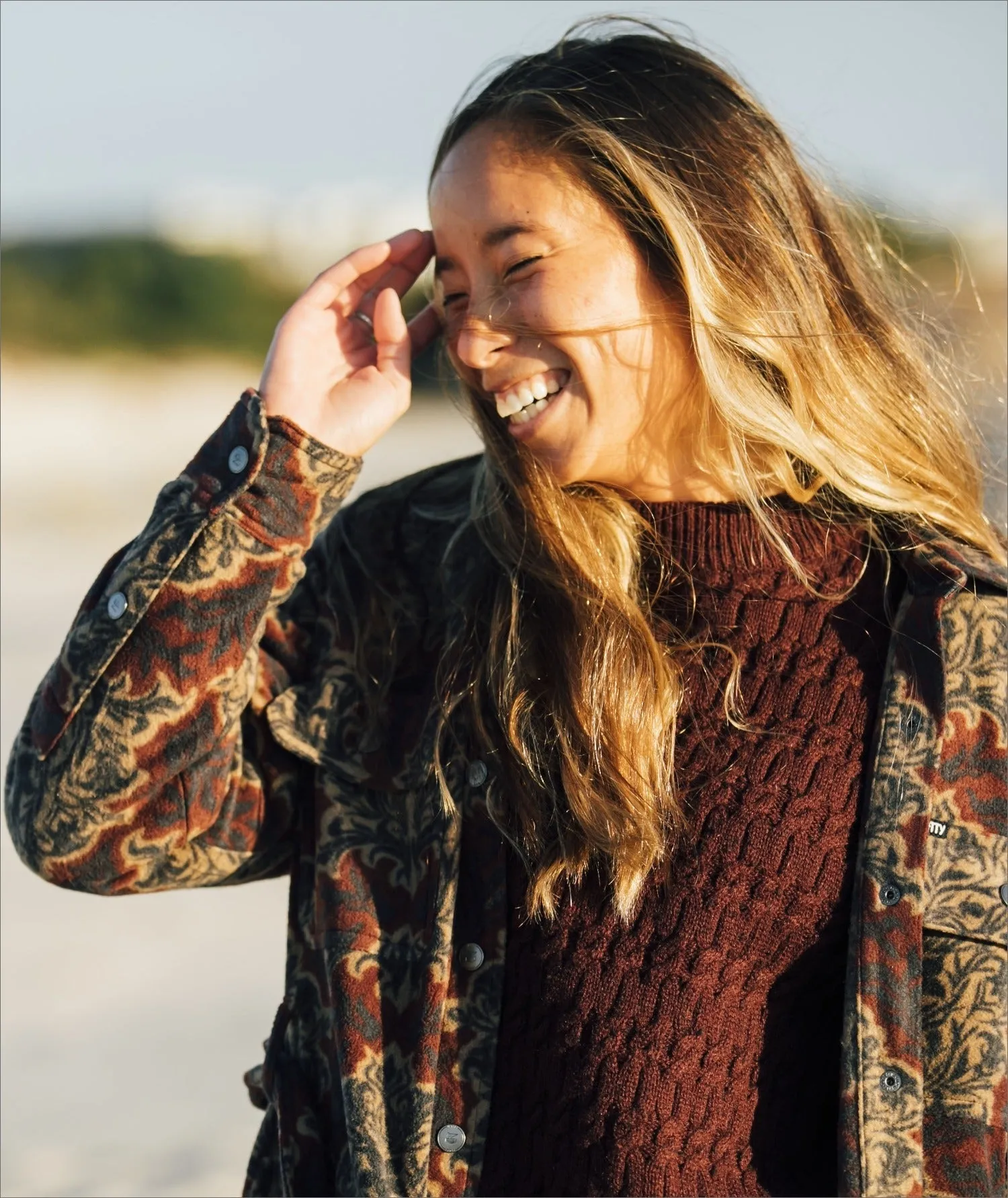 Tahoe Fleece Jacket - Oxblood sold by JETTY product image thumbnail 3