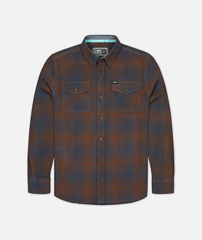 Breaker Flannel - Indigo sold by JETTY