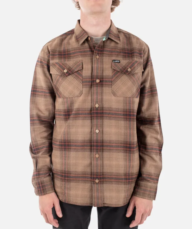 Breaker Flannel - Tan sold by JETTY