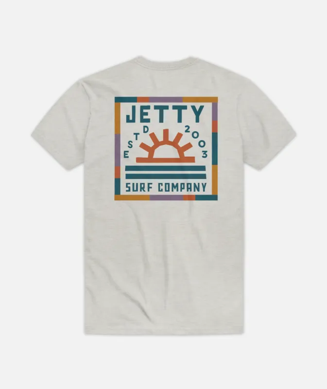 Halcyon Tee - Heather Grey sold by JETTY