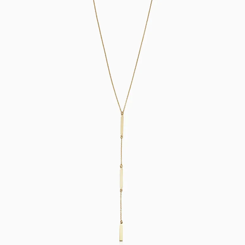 Brooklyn Bar Station Drop Necklace sold by Oradina