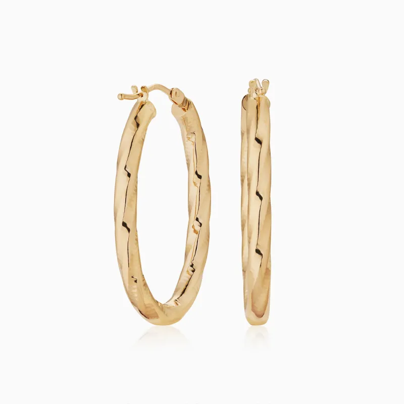 Goddess Oval Hoops sold by Oradina