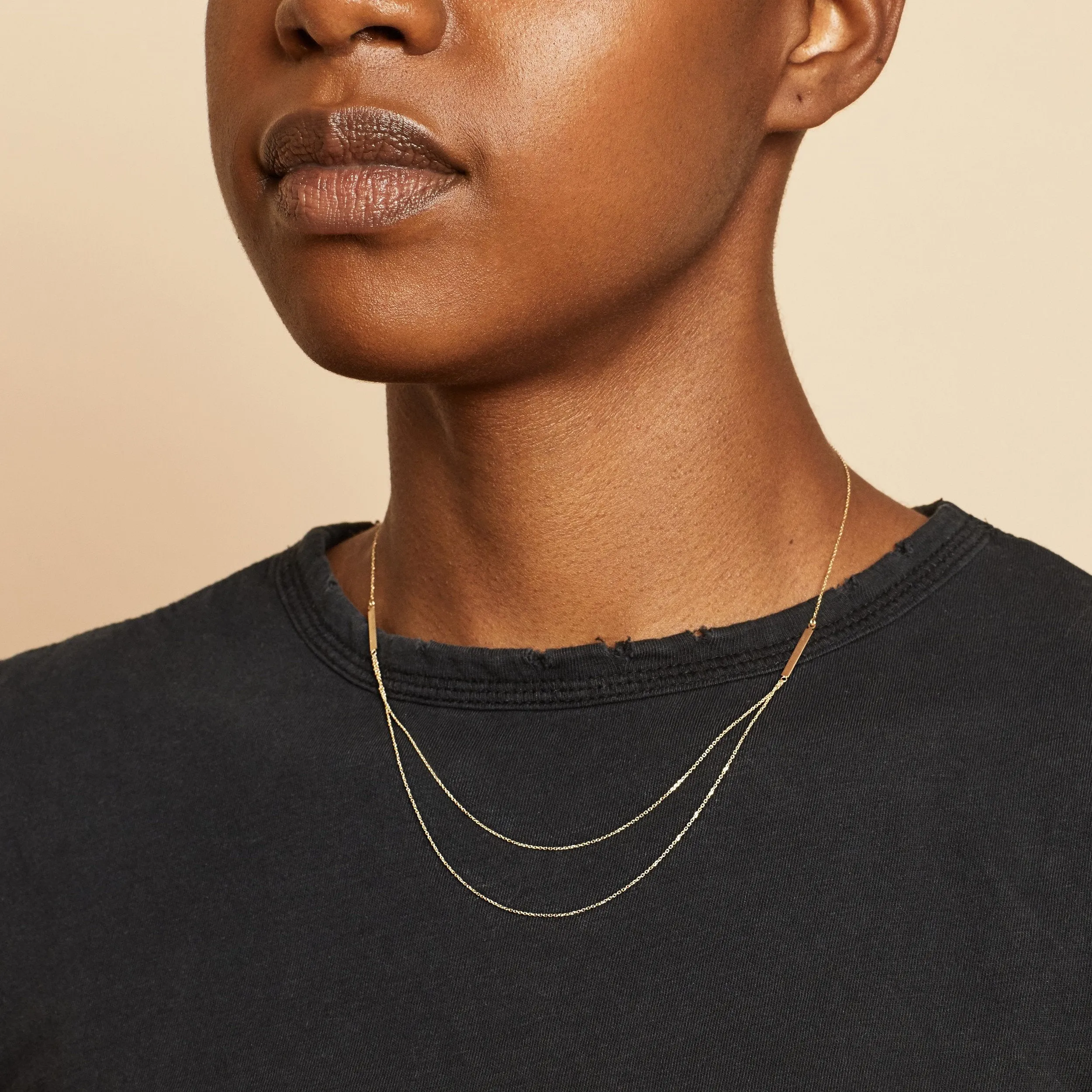 Brooklyn Bar Layered Necklace sold by Oradina product image thumbnail 2