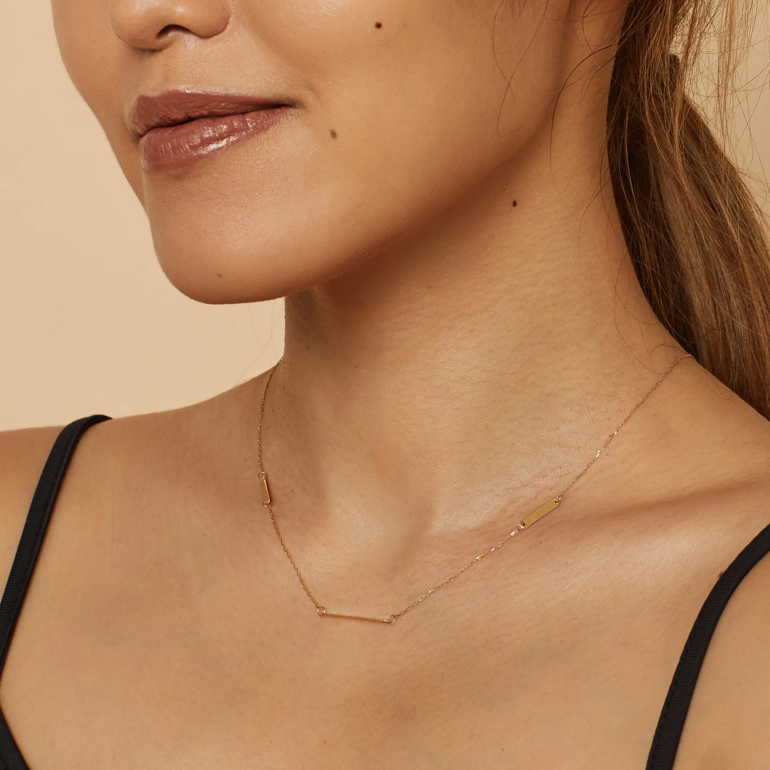 Brooklyn Bar Station Necklace sold by Oradina product image thumbnail 3