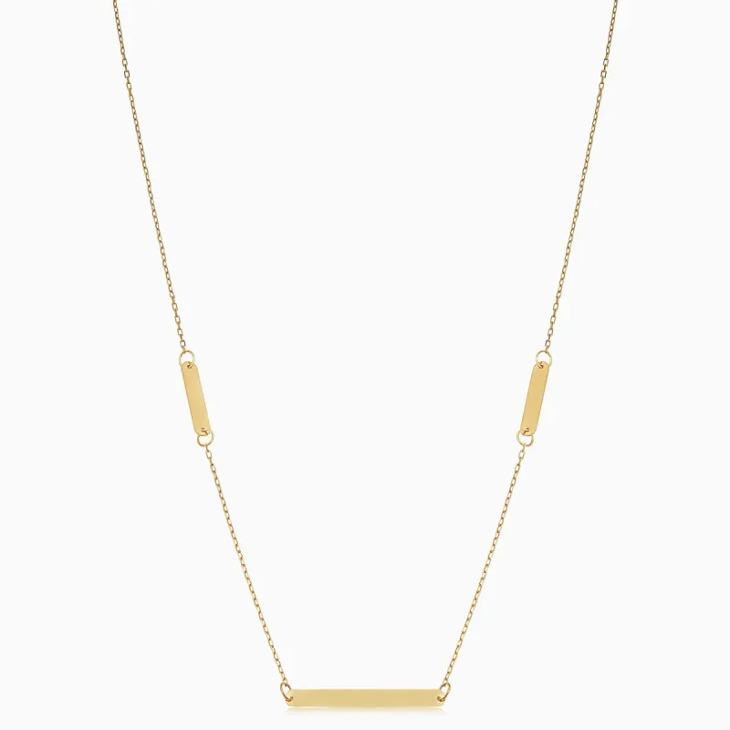 Brooklyn Bar Station Necklace sold by Oradina