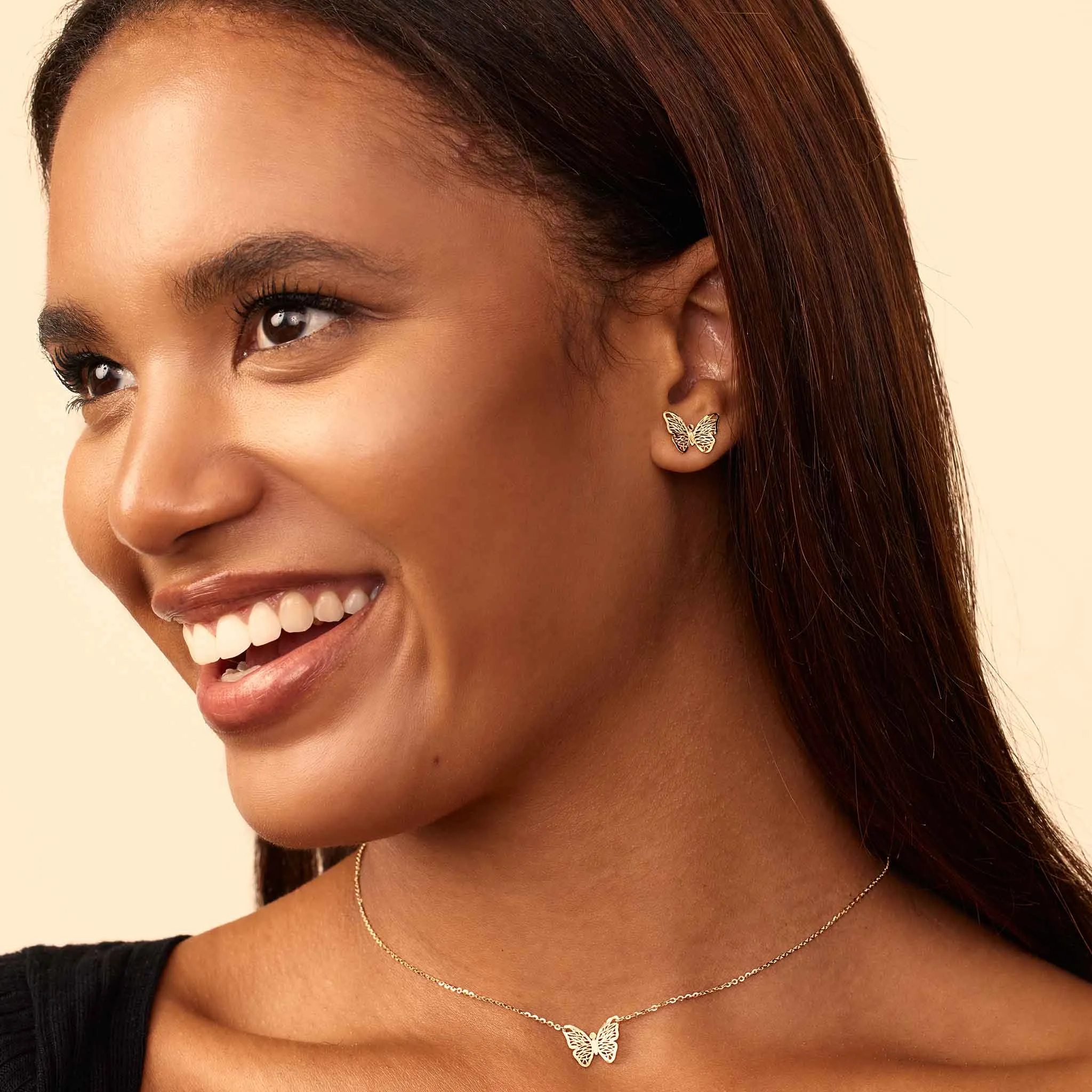 Social Butterfly Pendant Necklace sold by Oradina product image thumbnail 4