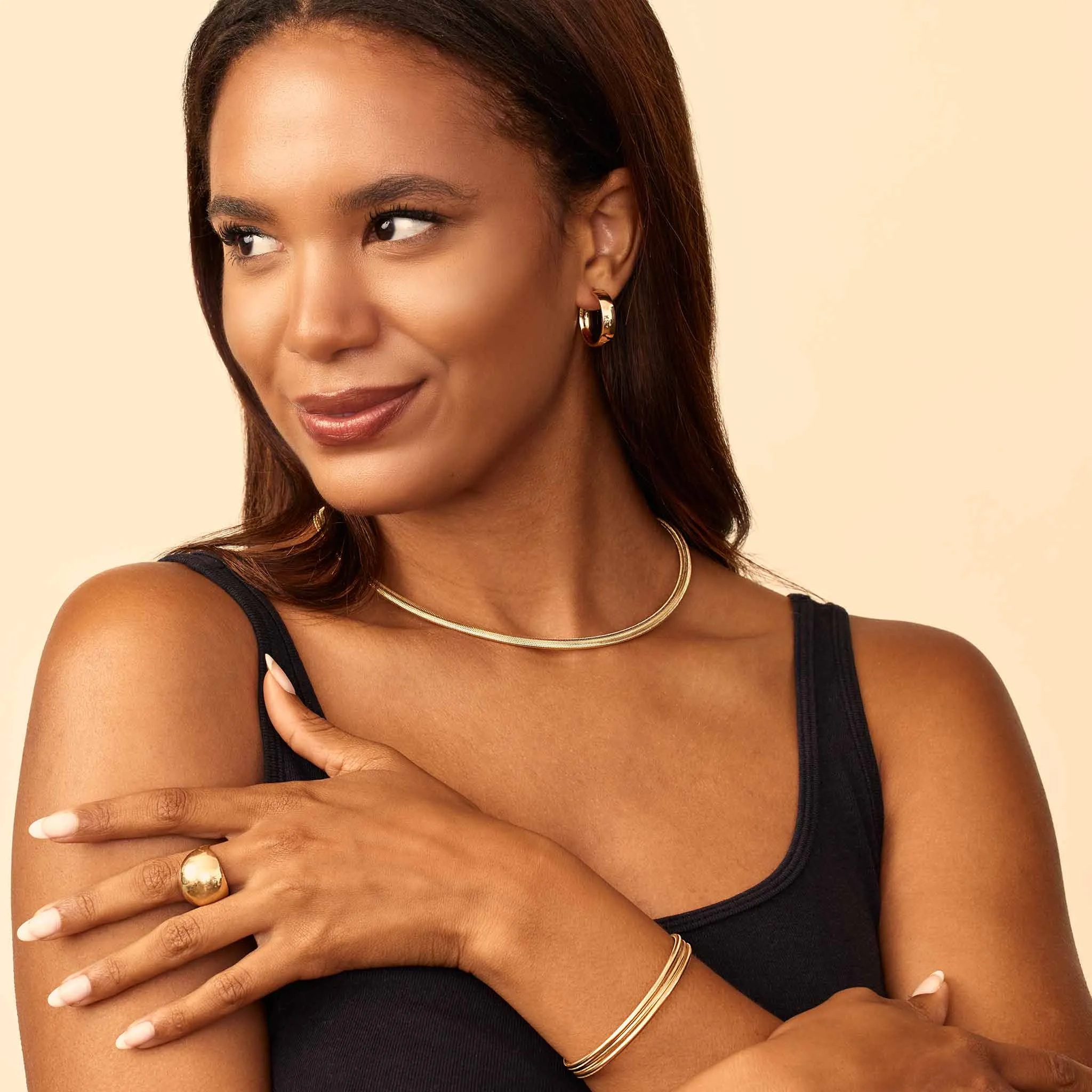 The One Large Hoops sold by Oradina product image thumbnail 4