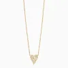 Radiant Diamond Heart Pendant Necklace sold by Oradina