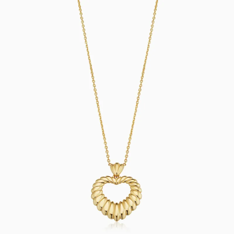 Retro Heart Pendant Necklace sold by Oradina