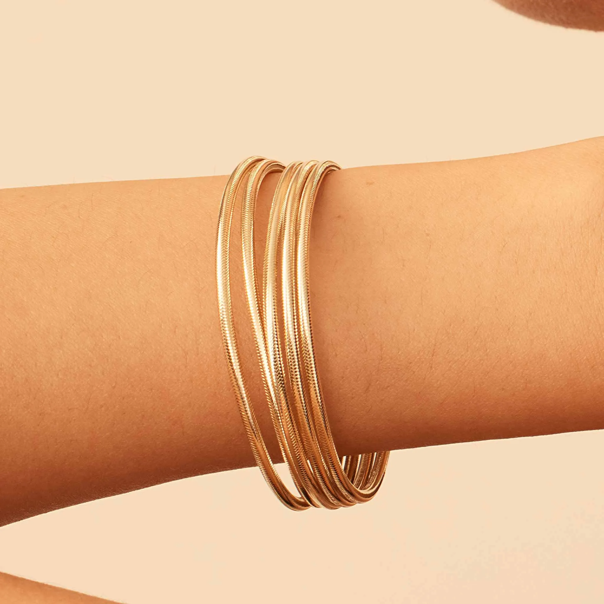 Mesh Glamour Power Stack Bracelet sold by Oradina product image thumbnail 2