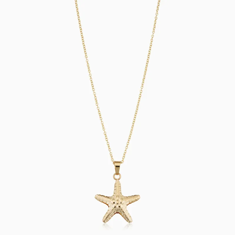 Queen Starfish Pendant Necklace sold by Oradina