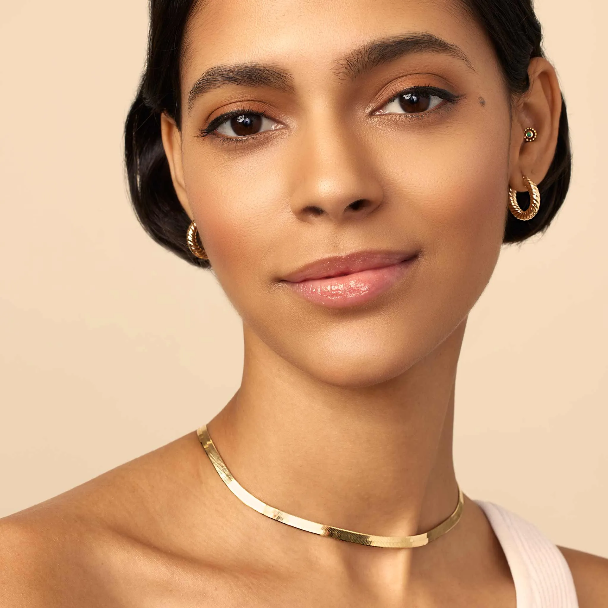 Goddess Bold Hoops sold by Oradina product image thumbnail 4