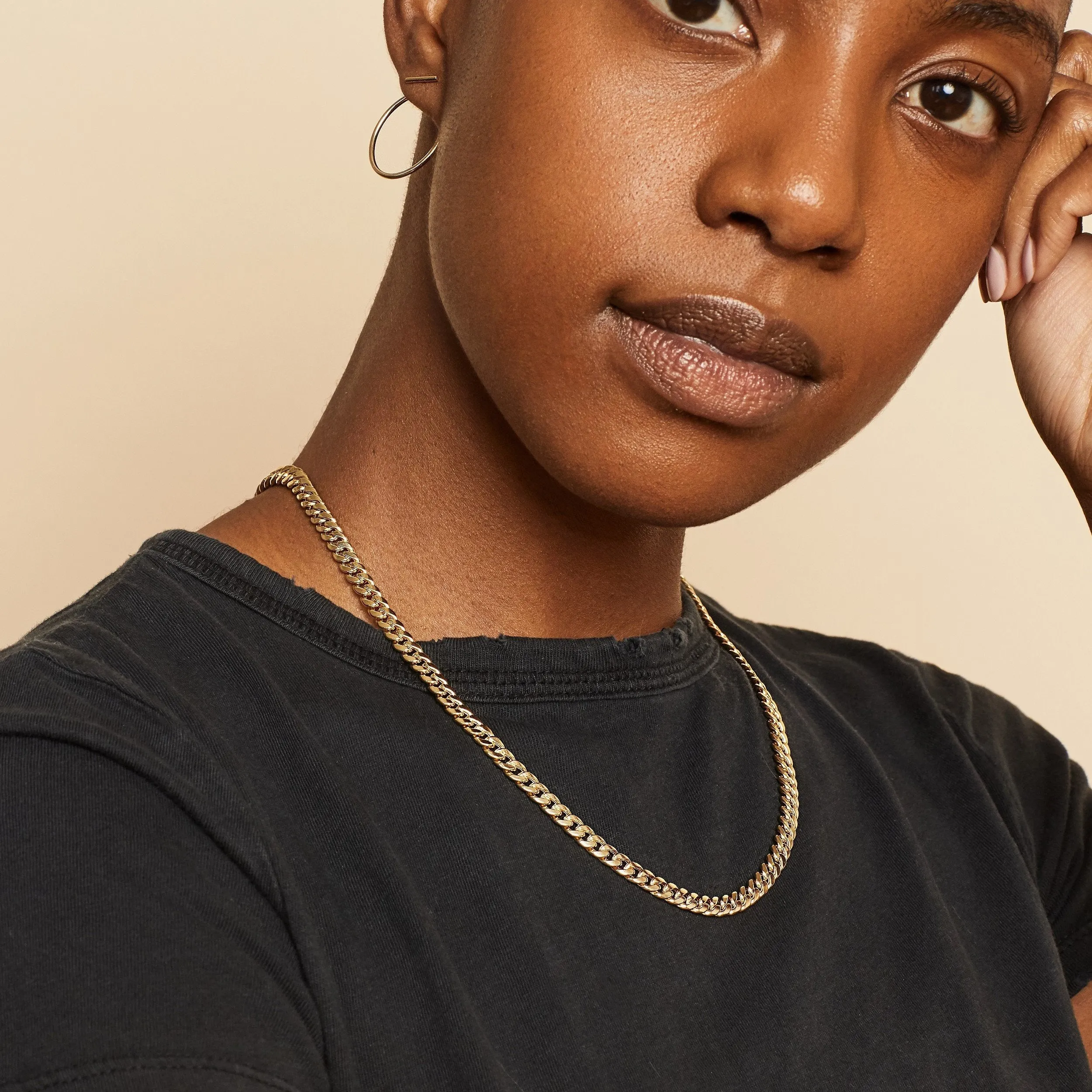 Estate Cuban Bold Necklace sold by Oradina product image thumbnail 2