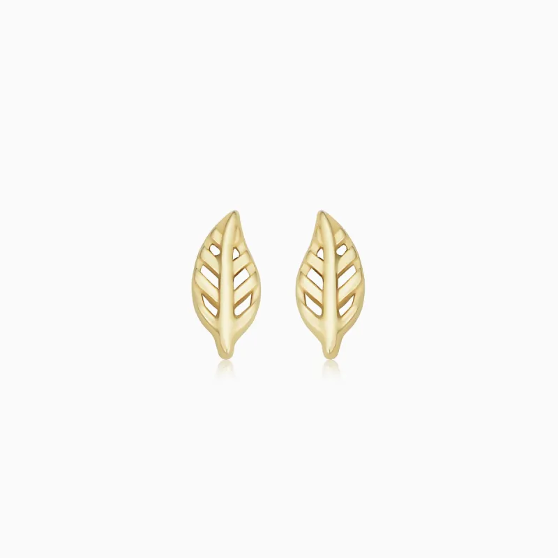 Leaf Your Mark Studs sold by Oradina