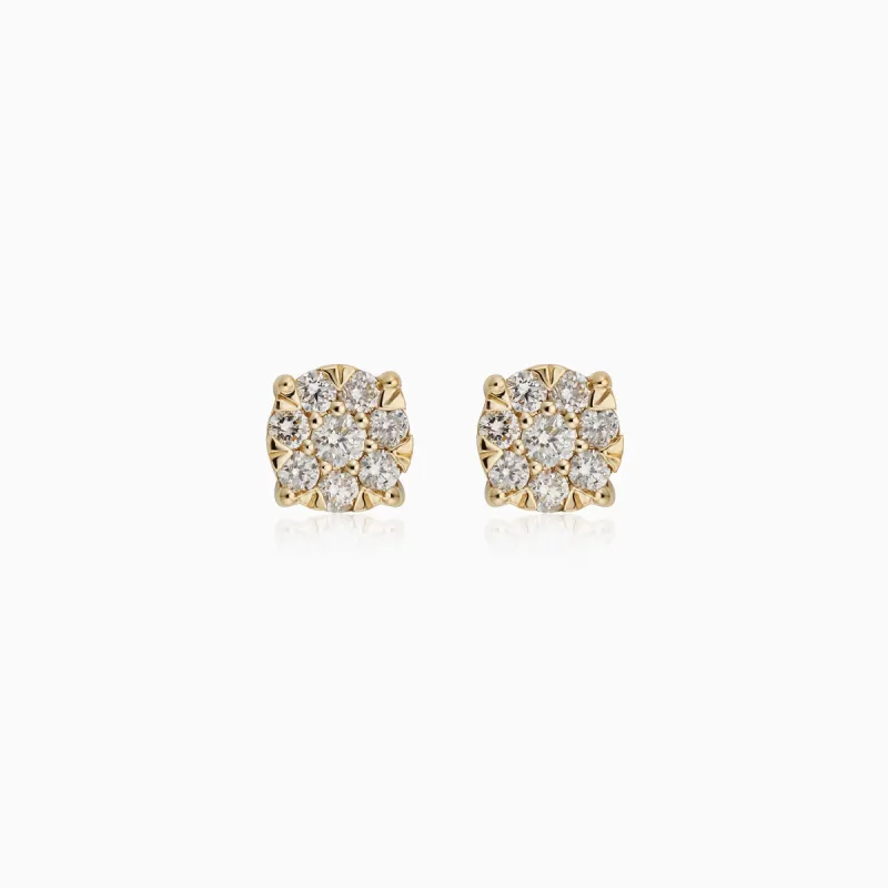 Blossom Diamond Studs sold by Oradina